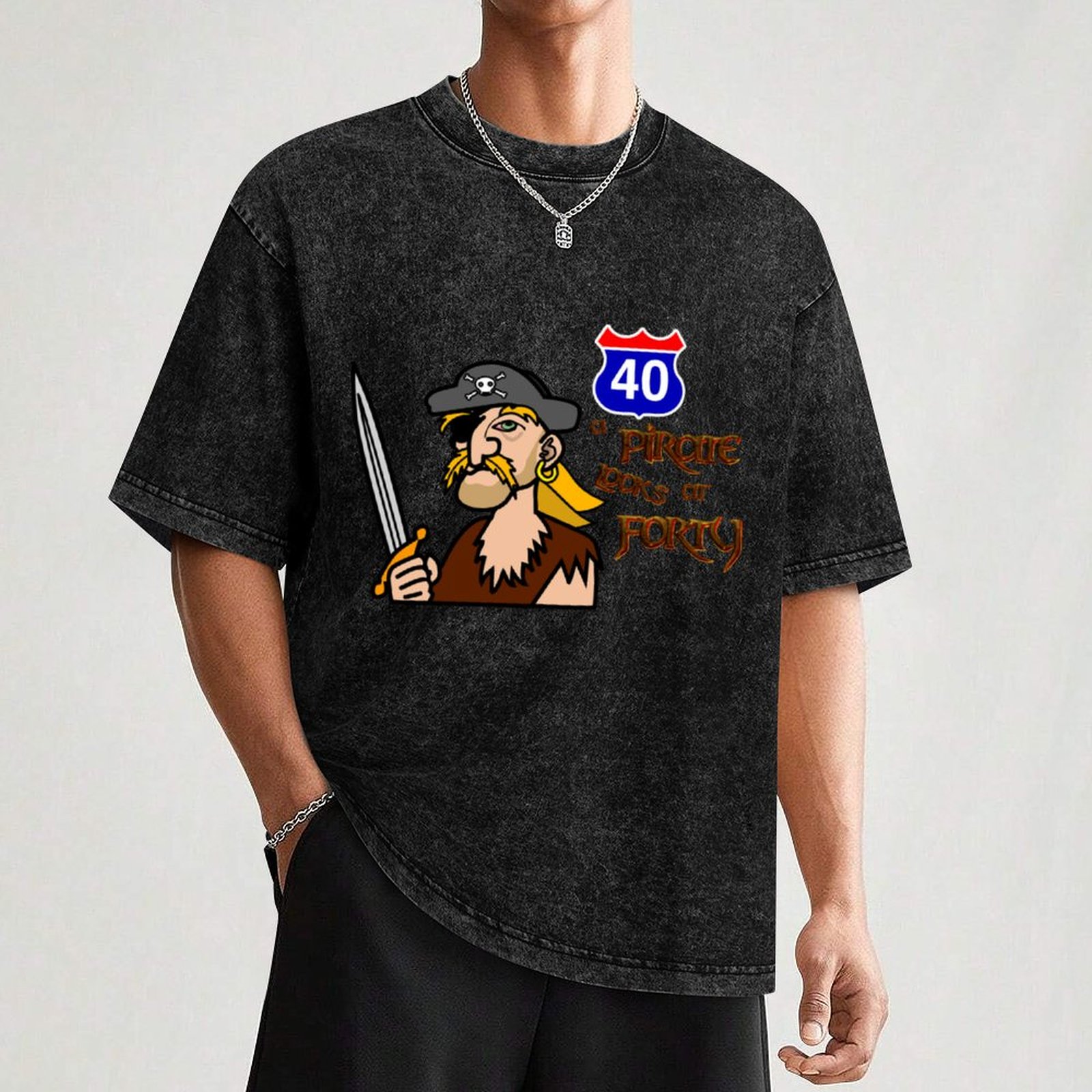 A Pirate Looks At 40 T-Shirt F - Men'S Fashion At 40 recensione e prezzo