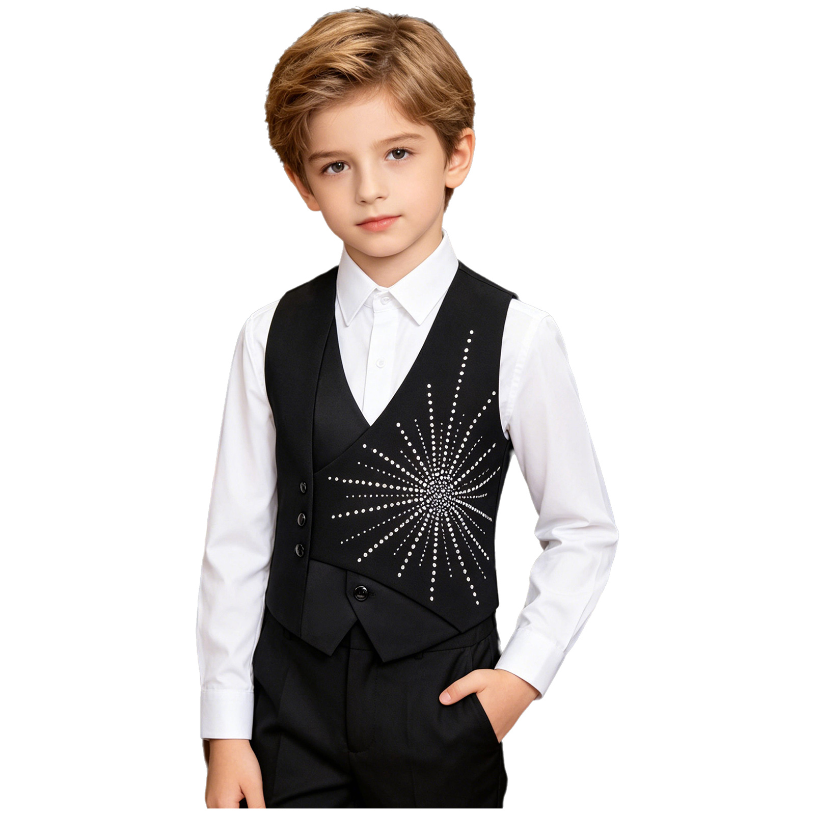 Kids Boys Gentleman Asymmetric - Formal Waistcoat Vest recensione e prezzo