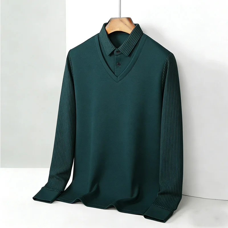 Men's Fake Two Piece Shirt Col - Mens Fashion Top recensione e prezzo
