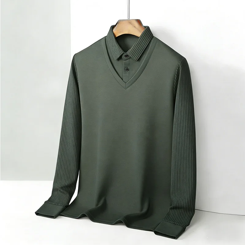 Men's Fake Two Piece Shirt Col - Mens Fashion Top recensione e prezzo
