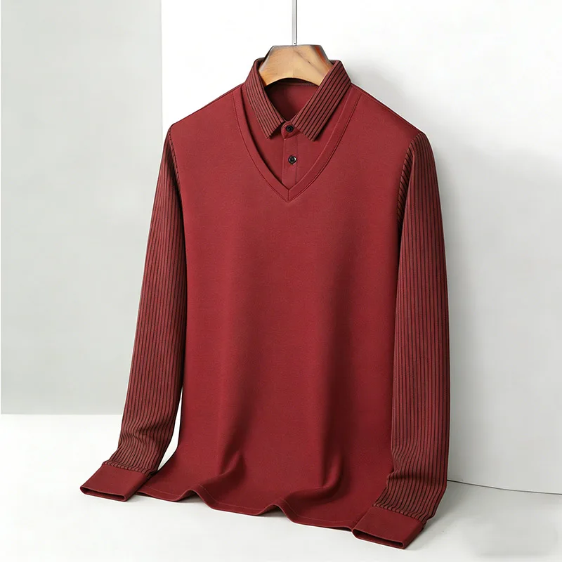 Men's Fake Two Piece Shirt Col - Mens Fashion Top recensione e prezzo