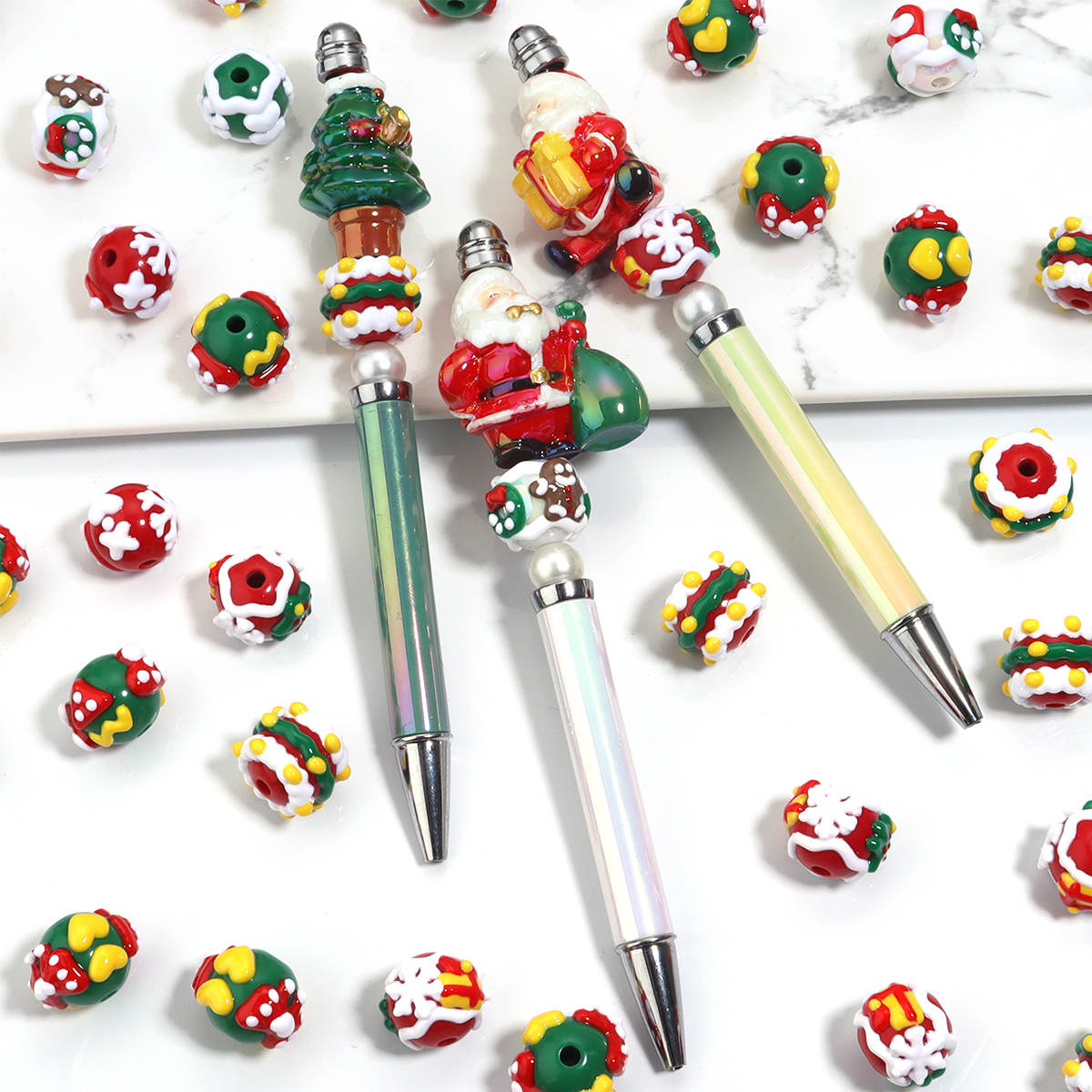 5pcs/lot Chrismas Acrylic Bead - Men'S Fashion Xmas Party recensione e prezzo