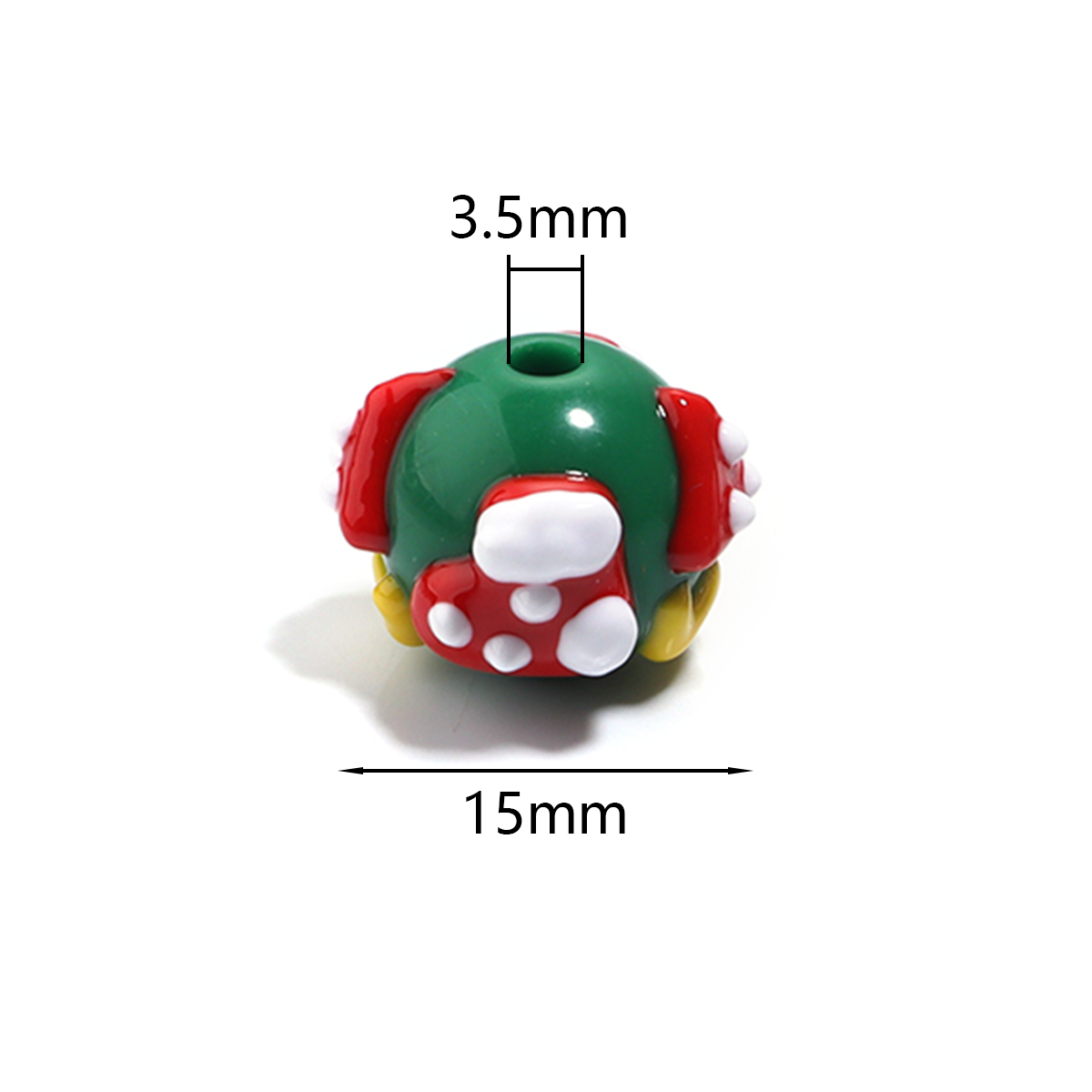5pcs/lot Chrismas Acrylic Bead - Men'S Fashion Xmas Party recensione e prezzo