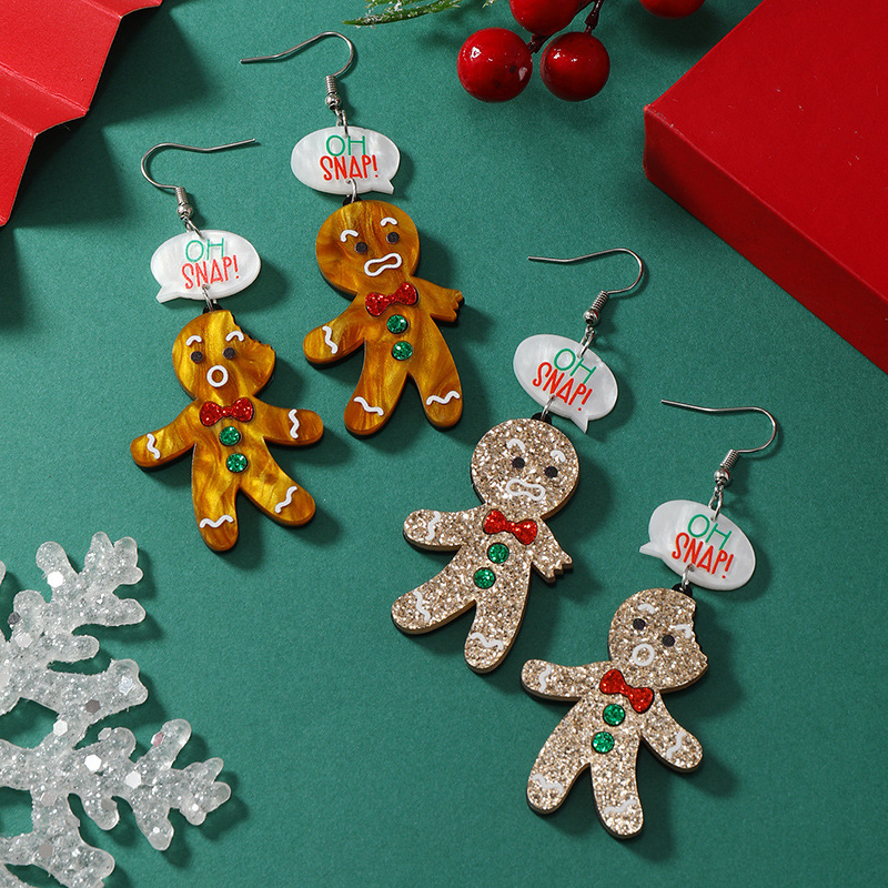Funny Gingerbread Man Acrylic  - Men'S Fashion Xmas Party recensione e prezzo