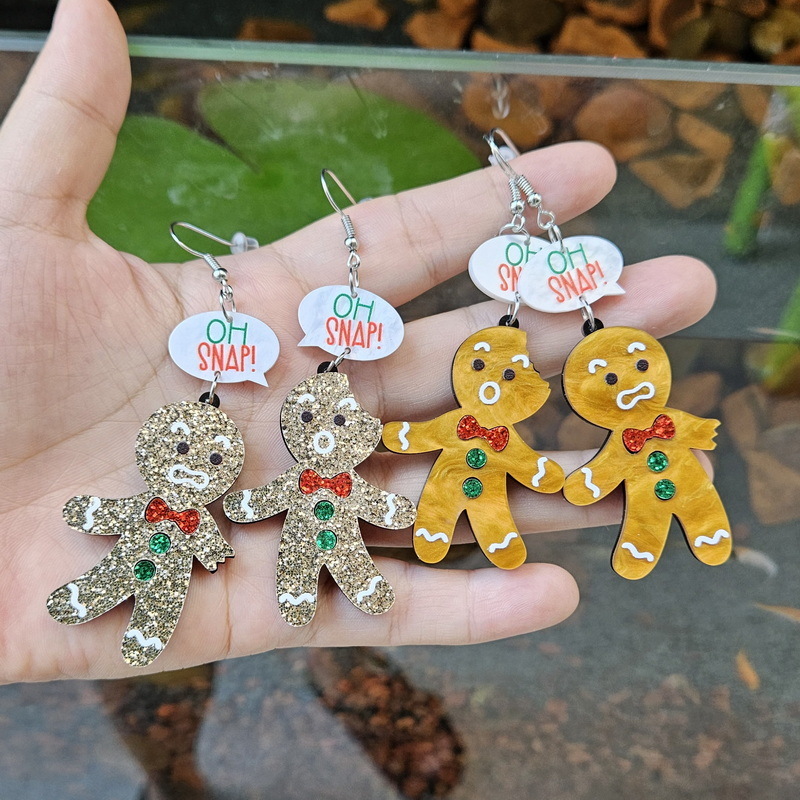Funny Gingerbread Man Acrylic  - Men'S Fashion Xmas Party recensione e prezzo