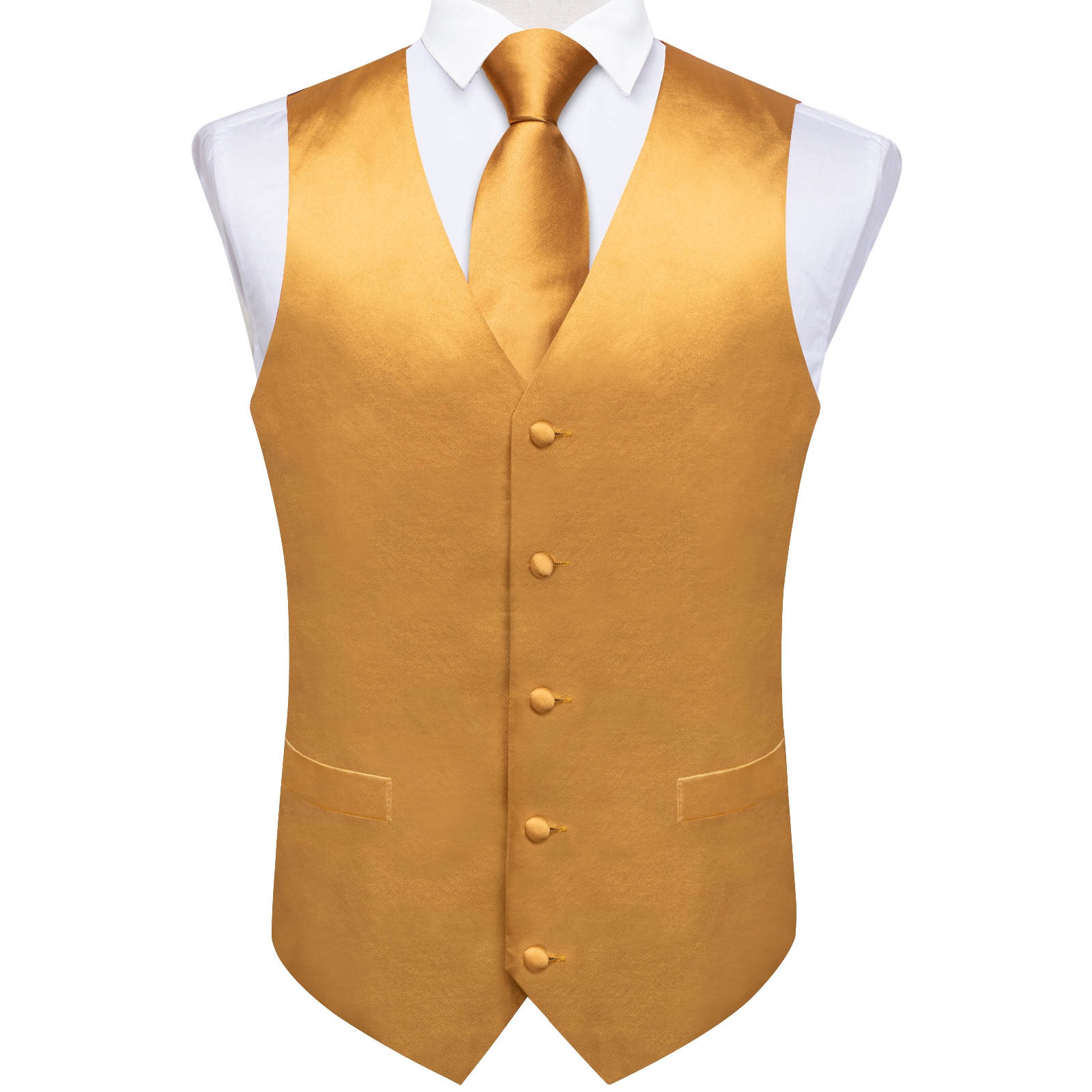 Luxury Paisley Gold Vest for M - Formal Waistcoat Vest recensione e prezzo