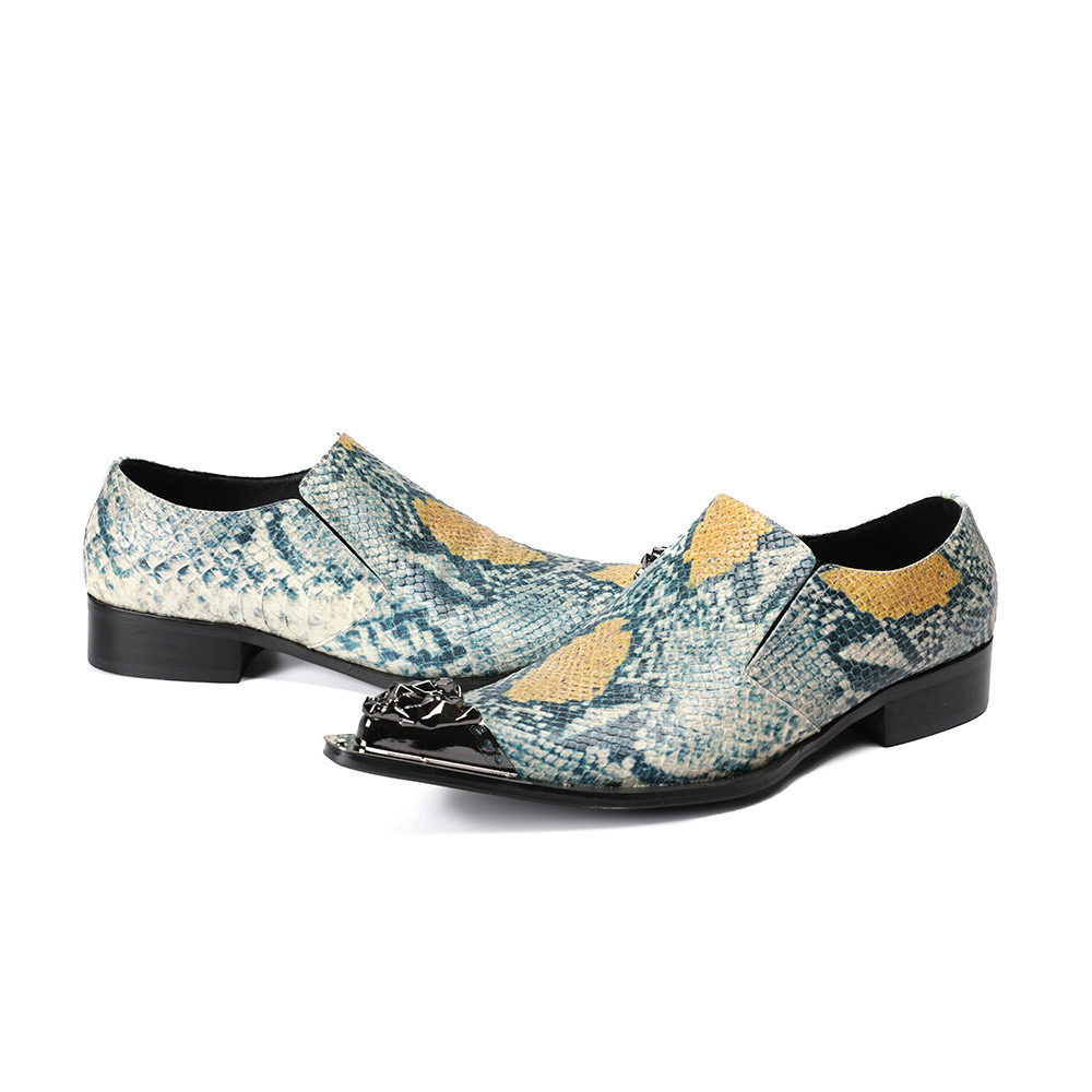 Men's Retro Red Snakeskin Poin - Men'S Fashion For Wedding recensione e prezzo
